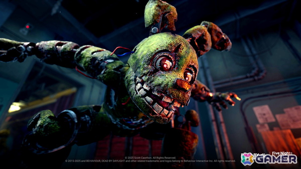 「Dead by Daylight」スプリングトラップがキラーとして参戦する「Five Nights at Freddy's」コラボのPTBがSteamにて開始！の画像