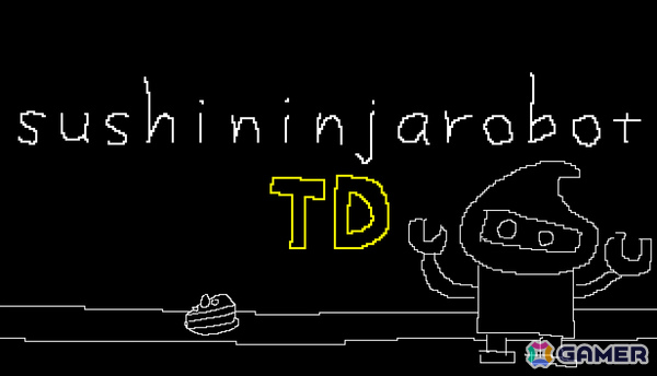 回転寿司ローグライトタワーディフェンス「sushininjarobot TD」の体験版が公開!忍者ロボットとなって押し寄せる寿司ウェーブを撃退せよの画像