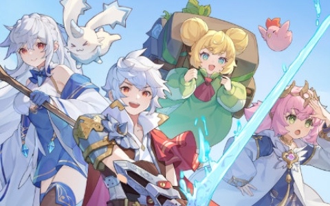 異世界をゆるりと旅する放置RPG「杖と剣の伝説」が2025年夏に配信！日本限定武器外観「えび天」など特典付きの事前登録キャンペーンも開催