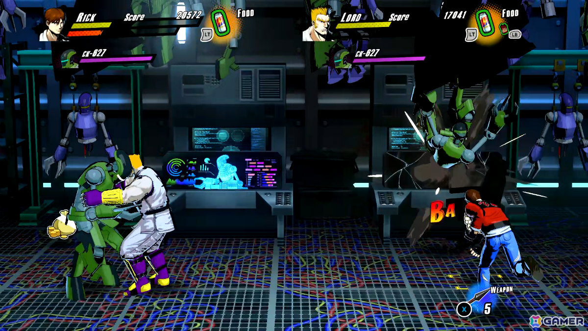 ベルトスクロールアクション「RUSHING BEAT X」の体験版がSteamで配信！リック・ノートンら4キャラクターでステージ2までプレイ可能の画像10