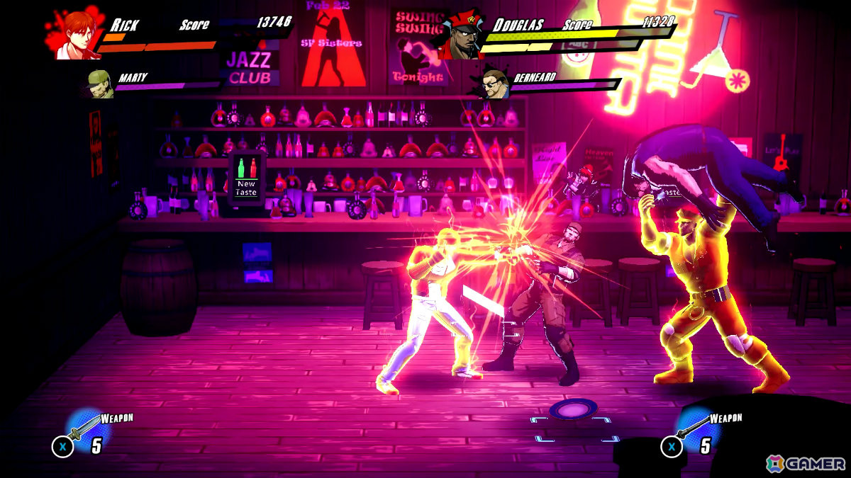 ベルトスクロールアクション「RUSHING BEAT X」の体験版がSteamで配信！リック・ノートンら4キャラクターでステージ2までプレイ可能の画像3
