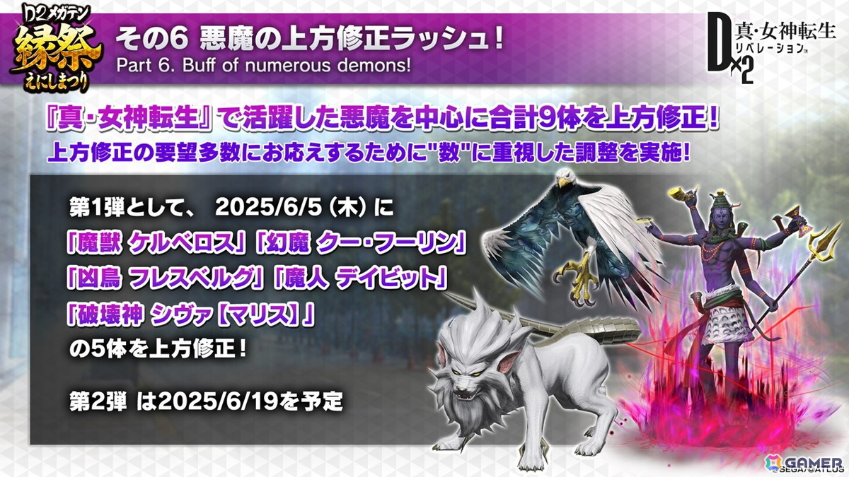 「D×2メガテン」ロウヒーロー、カオスヒーローが登場する「D2縁祭 -真・女神転生- 第2弾」の詳細が公開!ファンミーティングの開催も発表の画像