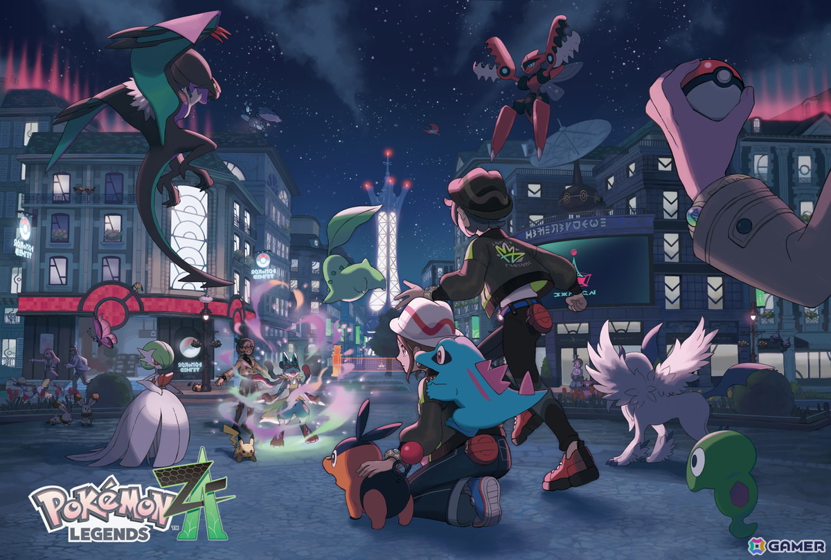 「ポケットモンスター」シリーズの新たな挑戦作「Pokémon LEGENDS Z-A」は10月16日に発売!夜のミアレシティで戦うパッケージデザインが公開の画像