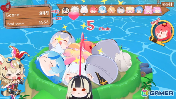 マリン船長の愛を積み上げる3Dパズルゲーム「ホロライブお宝マウンテン てんこ盛りVer」がSwitchで6月19日に配信！の画像