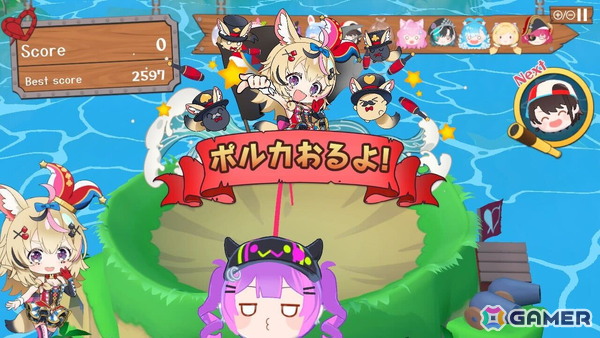 マリン船長の愛を積み上げる3Dパズルゲーム「ホロライブお宝マウンテン てんこ盛りVer」がSwitchで6月19日に配信！の画像