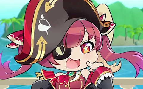 マリン船長の愛を積み上げる3Dパズルゲーム「ホロライブお宝マウンテン てんこ盛りVer」がSwitchで6月19日に配信！