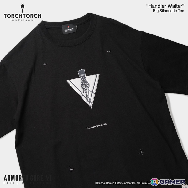 「ARMORED CORE VI FIRES OF RUBICON」の「ハンドラー・ウォルター」と「オーネスト・ブルートゥ」デザインのTシャツ2種の予約受付が開始！の画像
