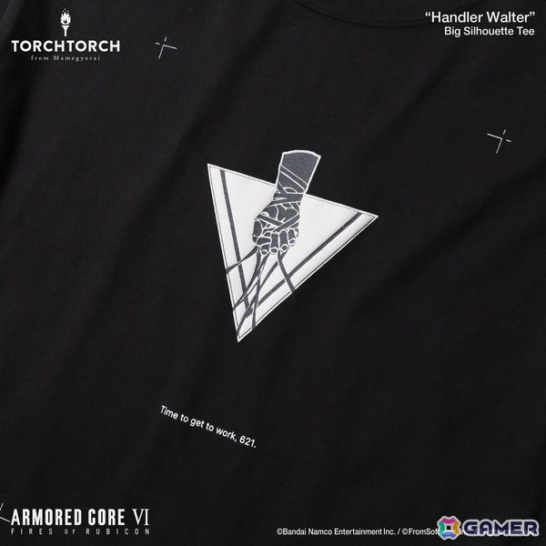 「ARMORED CORE VI FIRES OF RUBICON」の「ハンドラー・ウォルター」と「オーネスト・ブルートゥ」デザインのTシャツ2種の予約受付が開始！の画像