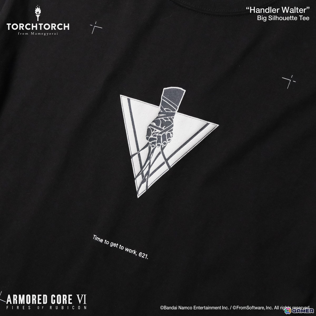 「ARMORED CORE VI FIRES OF RUBICON」の「ハンドラー・ウォルター」と「オーネスト・ブルートゥ」デザインのTシャツ2種の予約受付が開始！の画像3