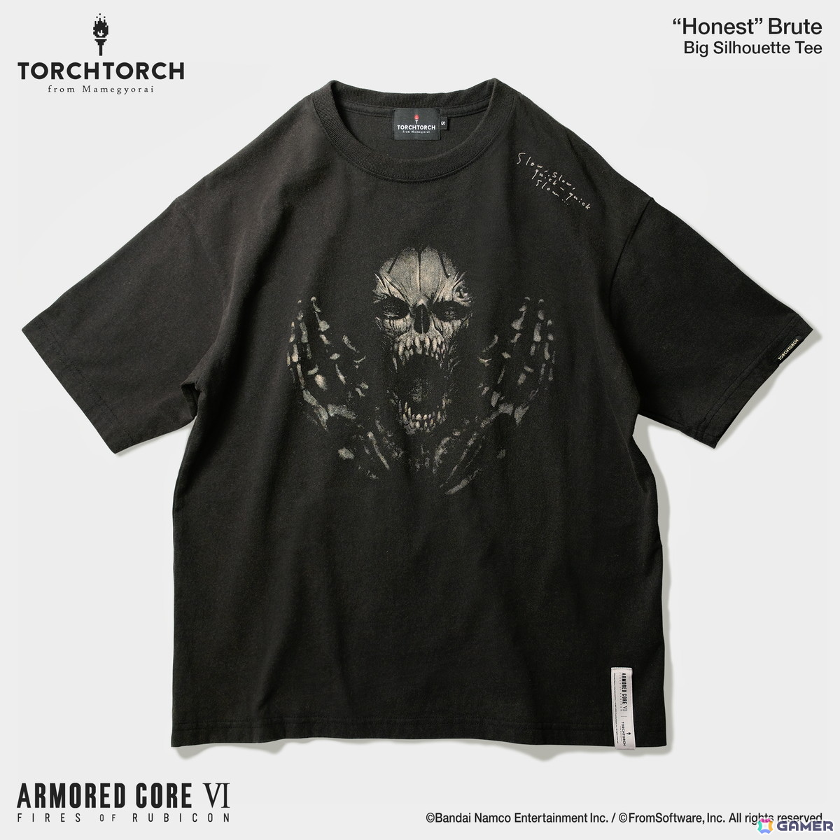 「ARMORED CORE VI FIRES OF RUBICON」の「ハンドラー・ウォルター」と「オーネスト・ブルートゥ」デザインのTシャツ2種の予約受付が開始！の画像