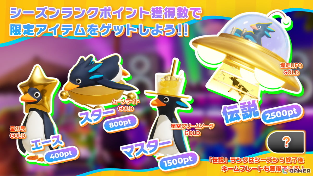 「Faaast Penguin」新シーズン「流星の王国」が開幕！4つの新コースとエモート枠拡張アイテムなどが登場、6月12日からは餓狼伝説コラボもの画像