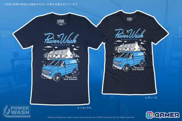「PowerWash Simulator」コラボのTシャツとピンバッジがFangamer Japanにて販売開始！セット購入でロゴ入りスポンジがもらえるの画像2