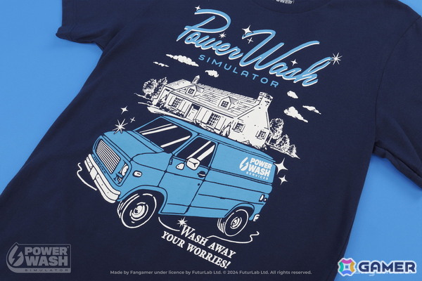 「PowerWash Simulator」コラボのTシャツとピンバッジがFangamer Japanにて販売開始！セット購入でロゴ入りスポンジがもらえるの画像3