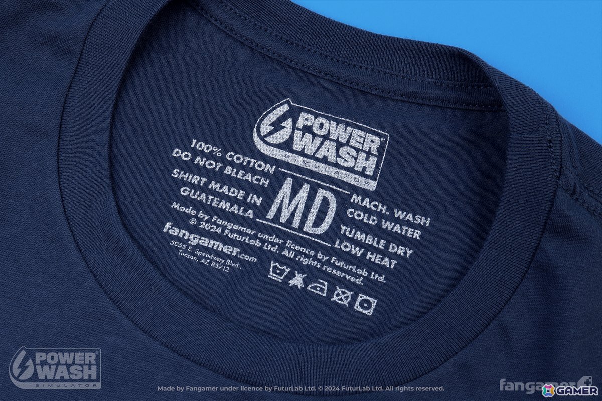 「PowerWash Simulator」コラボのTシャツとピンバッジがFangamer Japanにて販売開始！セット購入でロゴ入りスポンジがもらえるの画像7