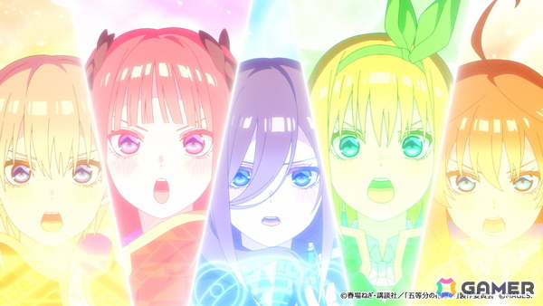 「五等分の花嫁」完全新作ダンジョンRPG「五等分のプリンセス ～幻想と深淵と魔法学院～」のOPムービーが公開！の画像