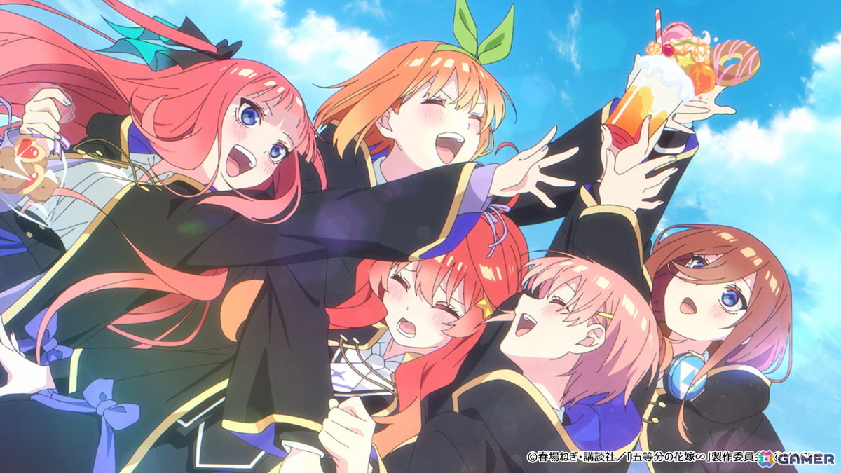 「五等分の花嫁」完全新作ダンジョンRPG「五等分のプリンセス ～幻想と深淵と魔法学院～」のOPムービーが公開！の画像