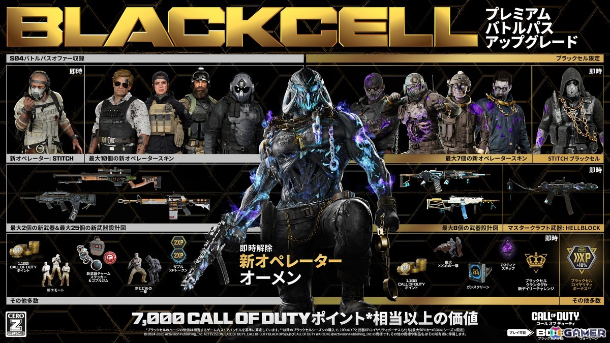「CoD: BO6」「CoD: WZ」シーズン04がスタート!新武器「LC10」「FFAR1」の実装やオペレーター「スティッチ」が復活の画像