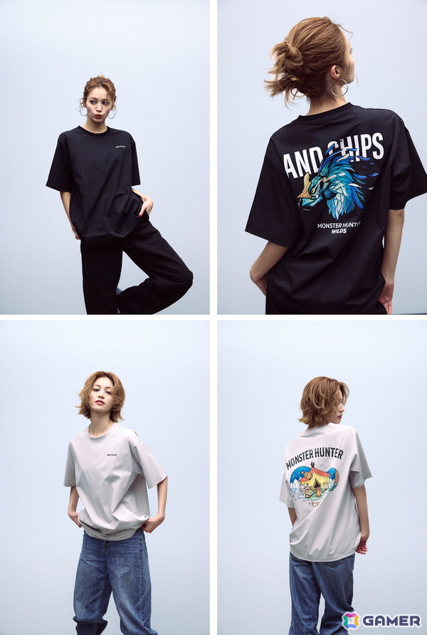 カプコンの「AND CHIPS」より「モンスターハンターワイルズ」デザインのTシャツやトートバッグが登場！デザインはNIKO24氏とROKU氏が担当の画像2