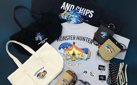 カプコンの「AND CHIPS」より「モンスターハンターワイルズ」デザインのTシャツやトートバッグが登場！デザインはNIKO24氏とROKU氏が担当