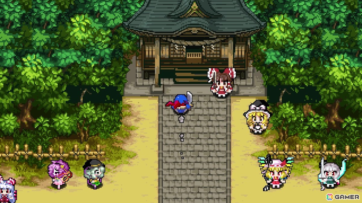 「クラシックダンジョンX3」と「東方Project」とのコラボ企画が発表！霊夢や魔理沙、博麗神社をイメージしたマップも登場の画像