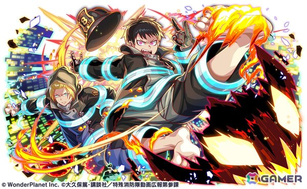 「クラッシュフィーバー」とアニメ「炎炎ノ消防隊 参ノ章」とのコラボイベントが5月31日より開催！森羅日下部＆アーサー・ボイルや新門 紅丸らがガチャに登場の画像2