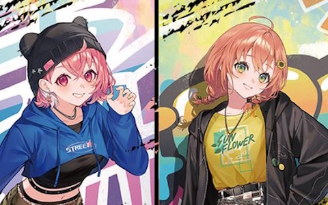 「にじさんじ」ストリートファッション姿の笹木咲さん、本間ひまわりさん、椎名唯華さんらのビジュアルを使用したグッズが当たる「DMMスクラッチ」が6月2日より販売開始！