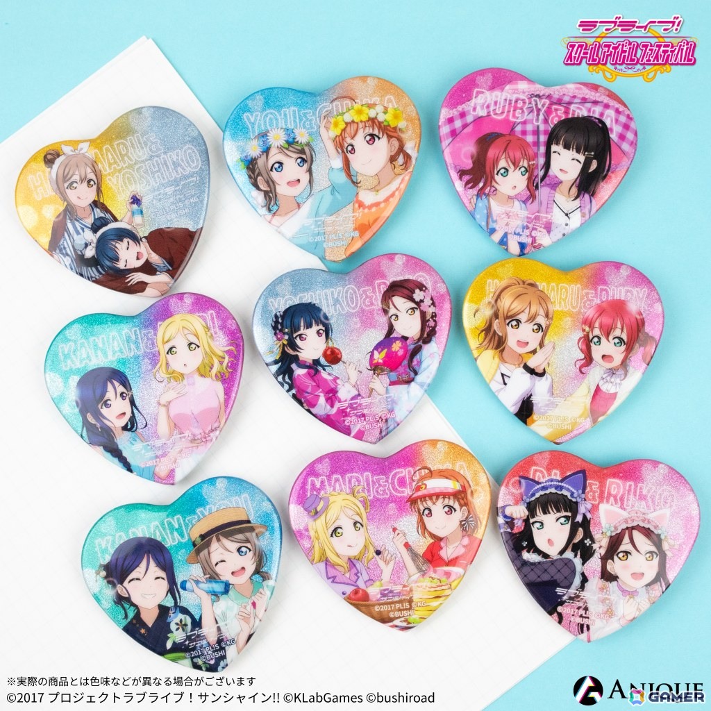 ラブライブ Aqours 缶バッジ　ペアイラスト　善子　梨子　4個セット Amazon.co.jp: 【善子＆鞠莉＆梨子】ラブライブ！サンシャイン