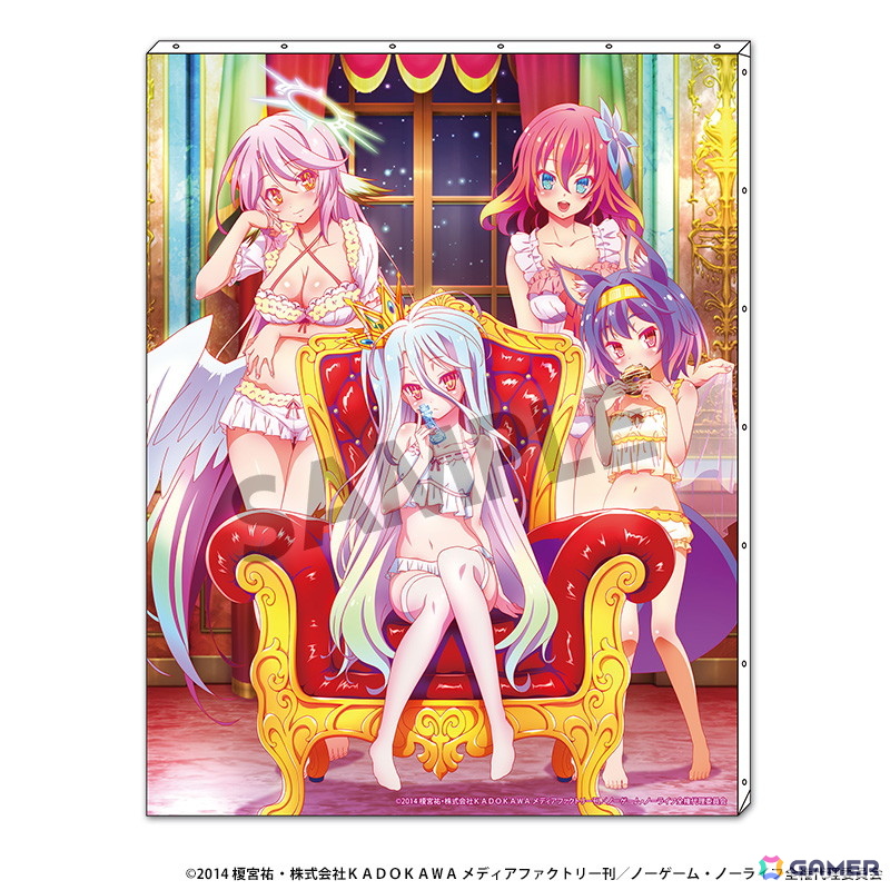 ノーゲーム・ノーライフ ビジュアルアクリルプレート　ナイトウェア　特典A賞 ノーゲーム・ノーライフ 描き下ろしビジュアルアクリルプレート