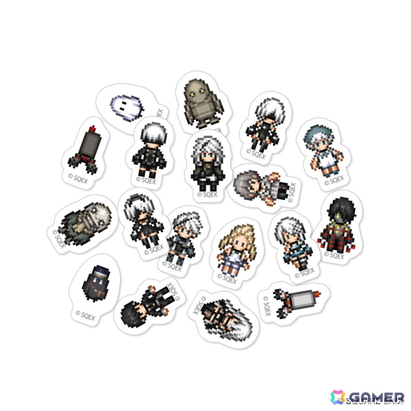 「NieR」シリーズキャラがドット絵に！ガラスマグカップやフレークシール、ラバーストラップが登場の画像4
