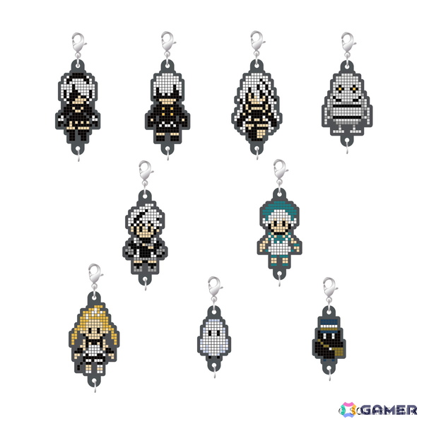 「NieR」シリーズキャラがドット絵に！ガラスマグカップやフレークシール、ラバーストラップが登場の画像6