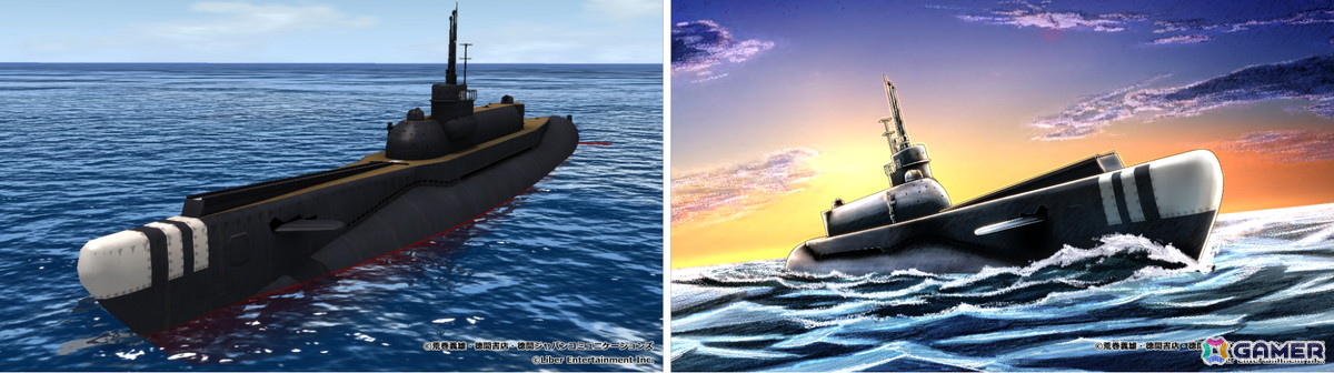 「蒼焔の艦隊」とアニメ「紺碧の艦隊」がコラボ!作中に登場する艦艇「特潜伊601富嶽号」やキャラクター「前原一征(CV.田中秀幸)」などが登場の画像