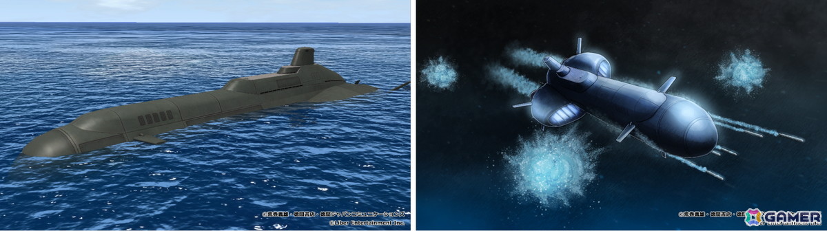 「蒼焔の艦隊」とアニメ「紺碧の艦隊」がコラボ!作中に登場する艦艇「特潜伊601富嶽号」やキャラクター「前原一征(CV.田中秀幸)」などが登場の画像