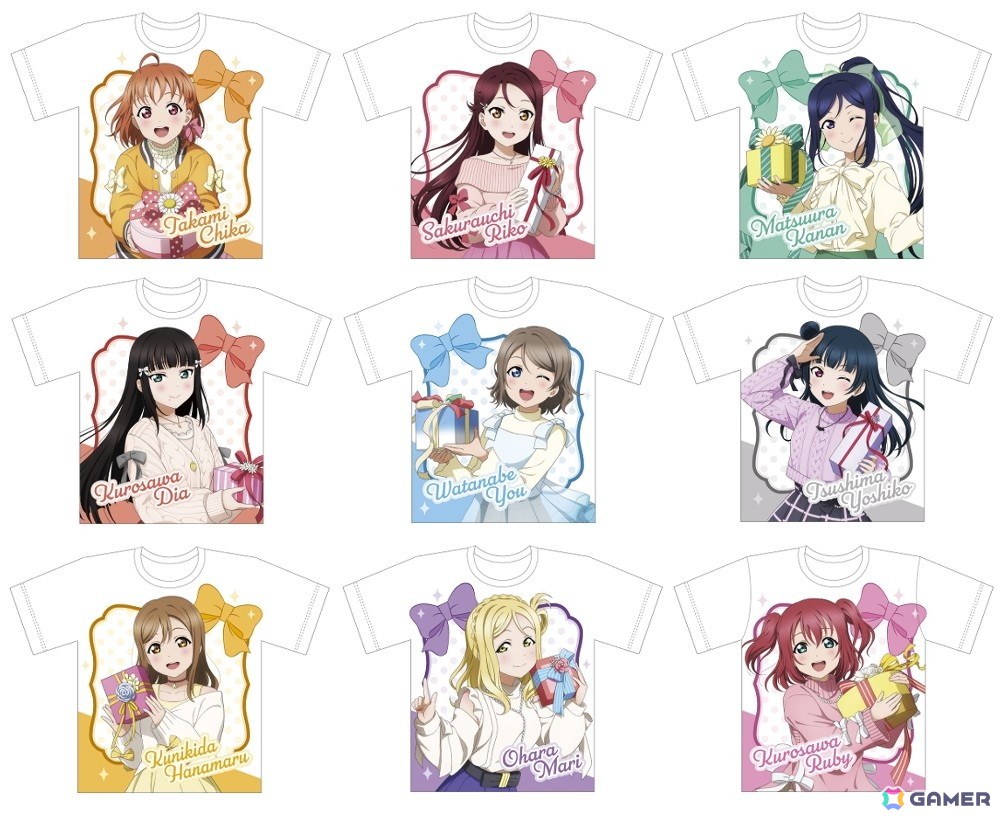 「ラブライブ!サンシャイン!!」“Aqoursからキミにプレゼント”がテーマの描き下ろしイラストグッズが6月7日に発売!の画像