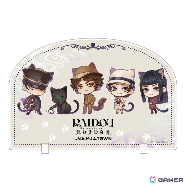 「RAIDOU Remastered: 超力兵団奇譚」とナンジャタウンのコラボが6月14日より開催！ライドウや鳴海らが“ねこ耳としっぽ”姿の描き起こしイラストで登場の画像10