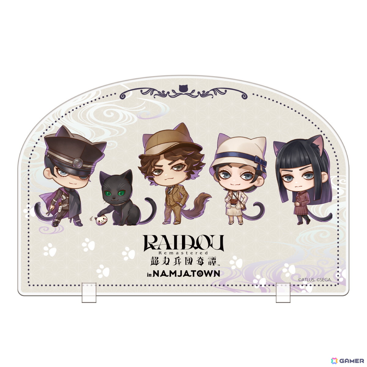 「RAIDOU Remastered: 超力兵団奇譚」とナンジャタウンのコラボが6月14日より開催!ライドウや鳴海らが“ねこ耳としっぽ”姿の描き起こしイラストで登場の画像