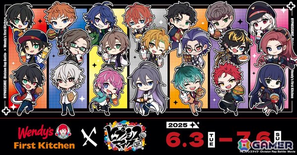 映画「ヒプノシスマイク -Division Rap Battle-」コラボがウェンディーズ・ファーストキッチンにてスタート！5店舗限定でコラボメニューや限定グッズを販売の画像1