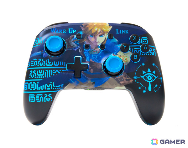 「ゼルダの伝説　ブレス オブ ザ ワイルド」デザインのSwitchコントローラーが6月27日に発売！ゴースト LEDライティングで暗闇から祠の模様が浮かび上がるの画像2