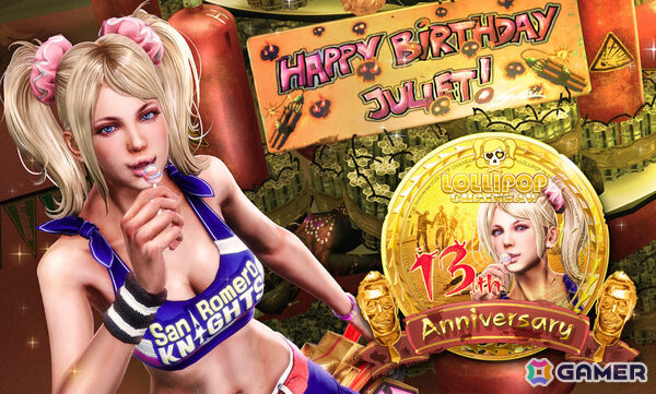 「LOLLIPOP CHAINSAW」13周年を記念してリメイク版の40％オフセールが開催！新コスチューム「ファンキーアフロ」やフォトフレームも6月12日に追加の画像1