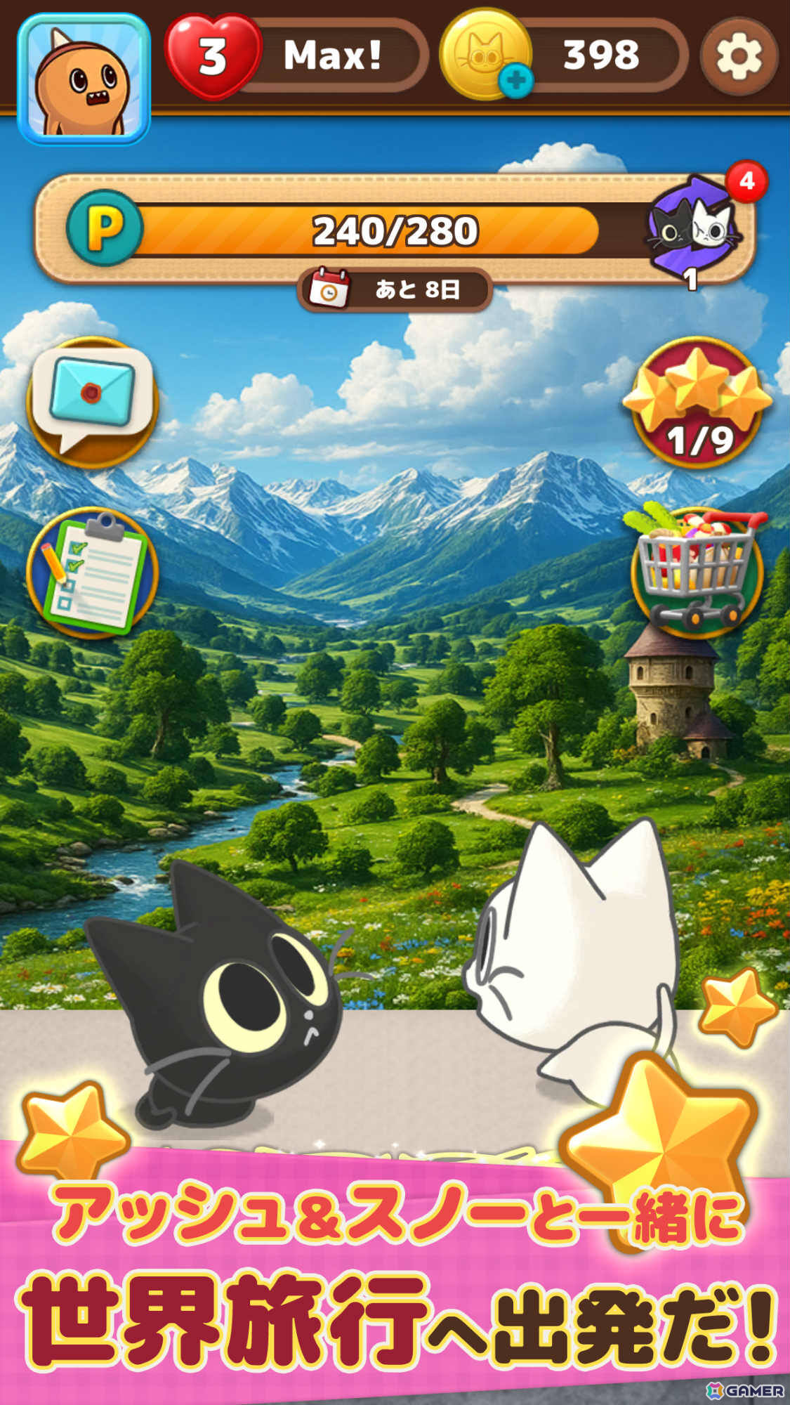 かわいいネコと一緒に遊べるマッチ3パズル「キャットポップンマッチ」がリリース2日で10万DLを達成！の画像5