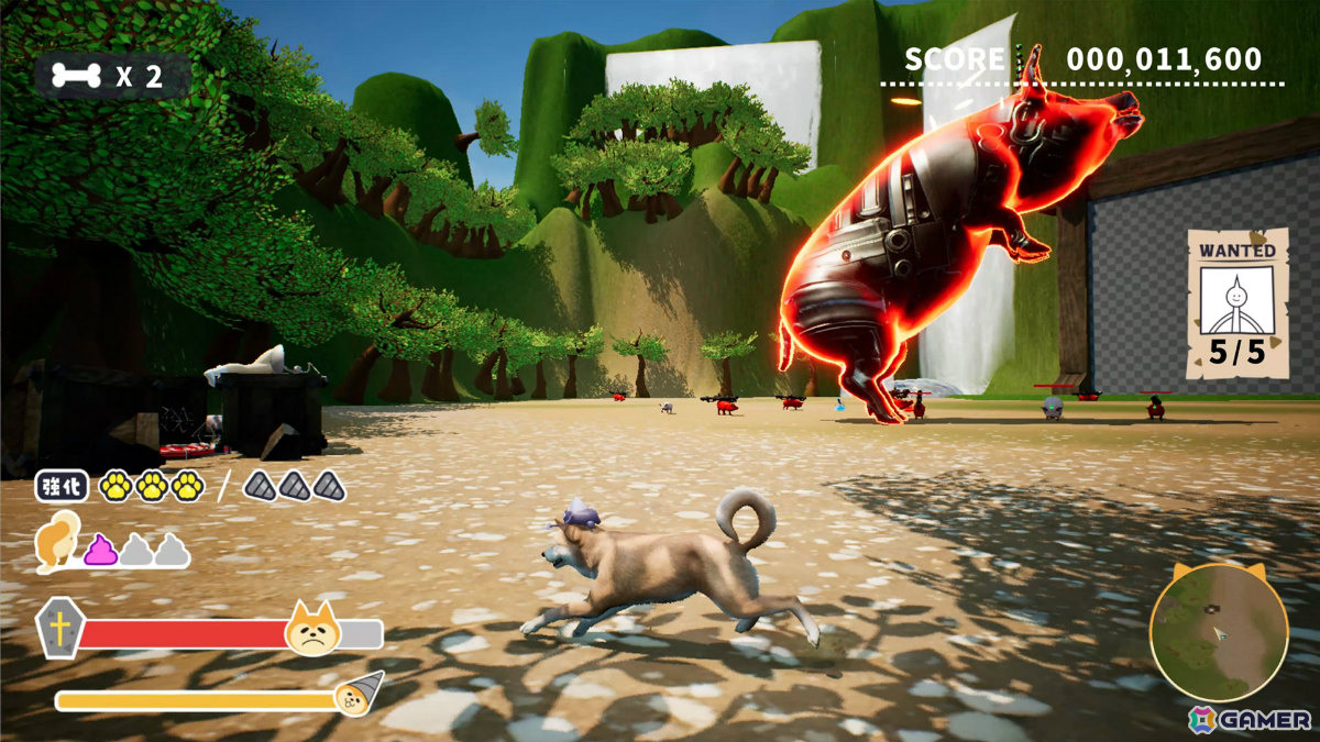 ドリル星人に寄生された犬が主役のシュール＆おバカな3Dアクション「わんドリル」がSteam Nextフェス 6月エディションに出展！の画像7