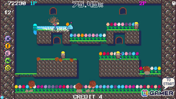 80年代後半のアーケードゲームを彷彿とさせる固定画面アクション「ブルームパラダイス」が6月19日にリリース！の画像2