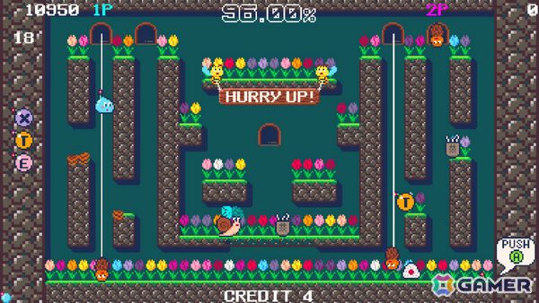 80年代後半のアーケードゲームを彷彿とさせる固定画面アクション「ブルームパラダイス」が6月19日にリリース!の画像