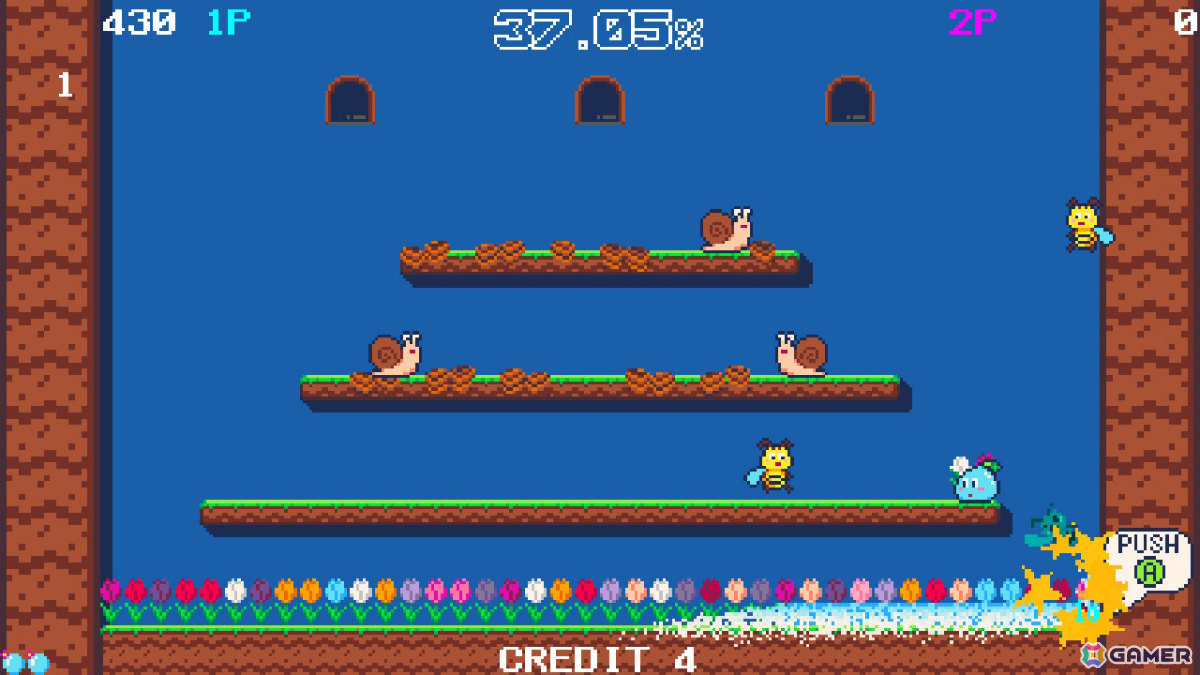 80年代後半のアーケードゲームを彷彿とさせる固定画面アクション「ブルームパラダイス」が6月19日にリリース！の画像10
