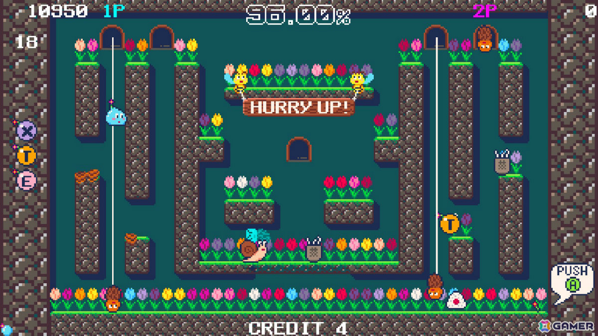 80年代後半のアーケードゲームを彷彿とさせる固定画面アクション「ブルームパラダイス」が6月19日にリリース！の画像9