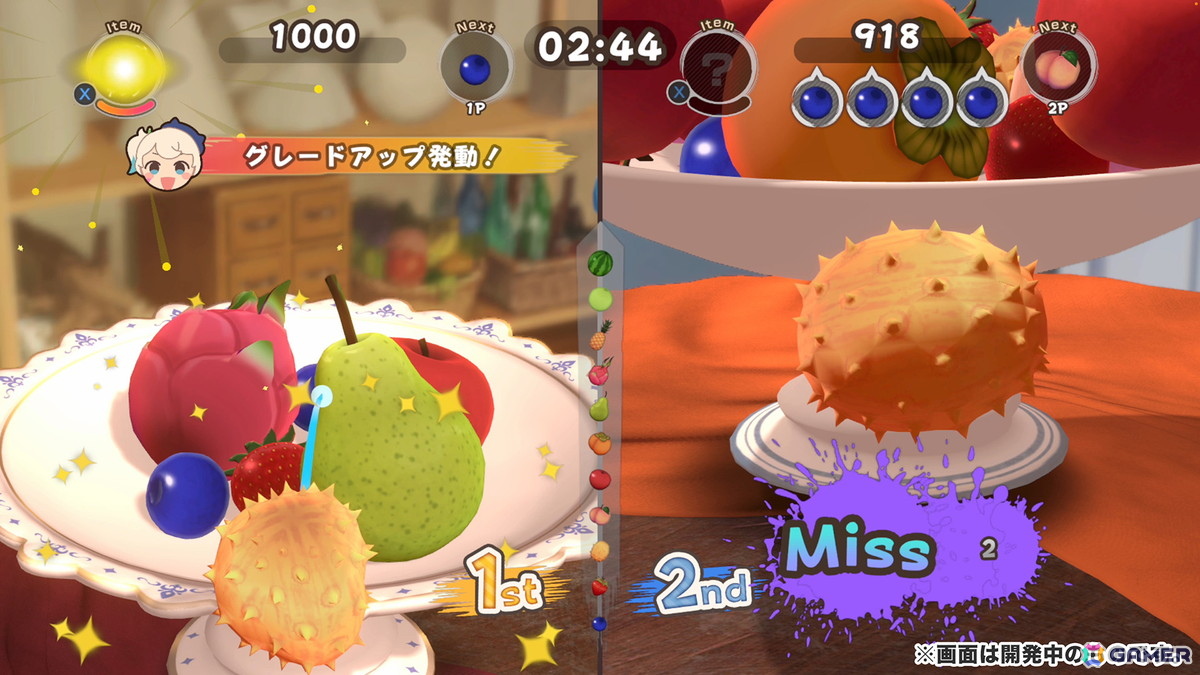対戦型アクションパズルゲーム「フルーツマウンテン パーティ」のSteam無料体験版が配信！アート（CV：夜道雪）たち主要キャラの新ビジュアルや情報も公開の画像