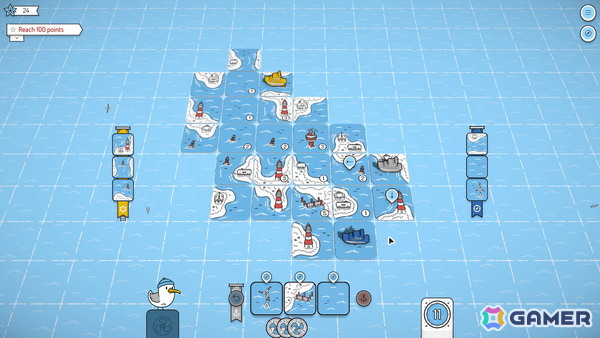 海岸線が繋がるように自分たちだけの地図を作り上げていく協力型タイル配置探索ゲーム「Beacon Patrol」がSteamで2025年内にリリース！の画像5