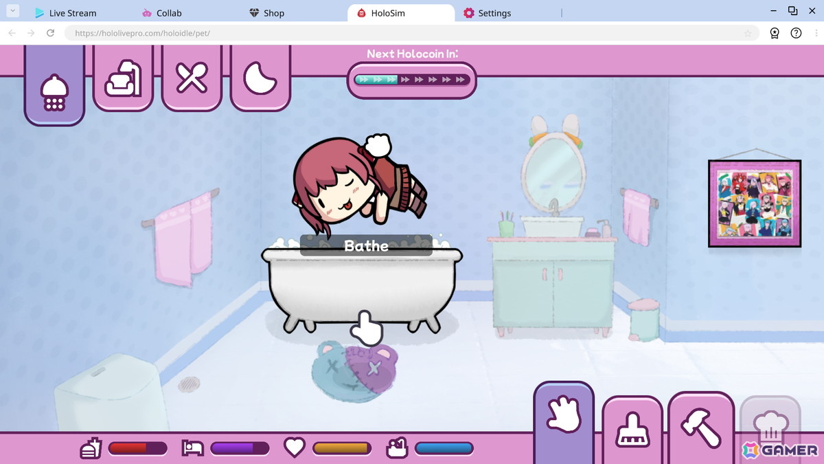 ホロライブタレントを人気配信者に育てるクリッカーゲーム「Holoidle」がSteamにて配信！森カリオペさん、がうる・ぐらさん、宝鐘マリンさんが登場の画像6