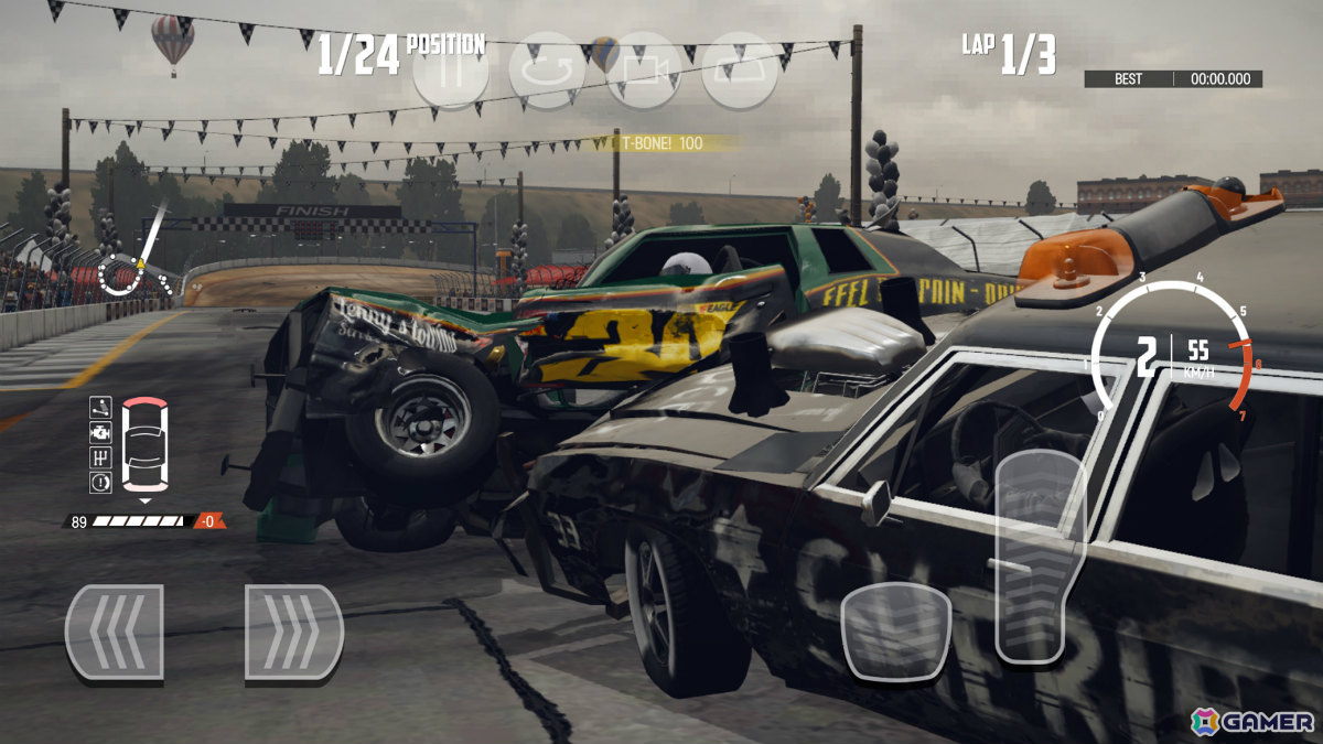 激突レースゲーム「Wreckfest」iOS/Android版を30分間無料で体験できる「Wreckfest Try ＆ Buy」が配信！の画像3