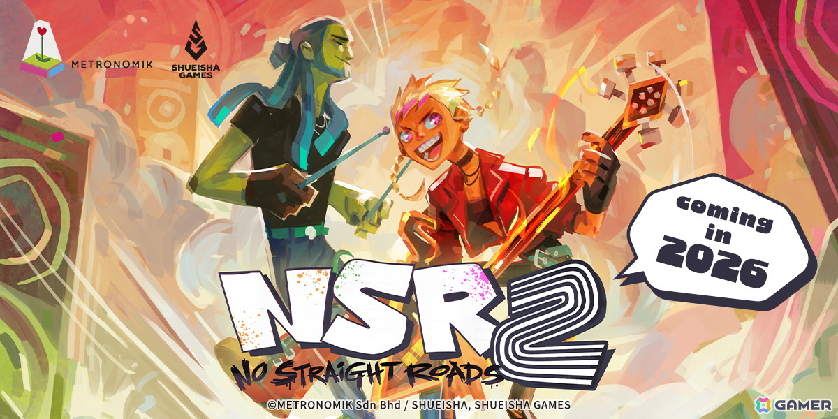 アクション・ミュージックアドベンチャーゲーム「No Straight Roads 2」が2026年にSteamでリリース！集英社ゲームズがパブリッシャーを担当の画像