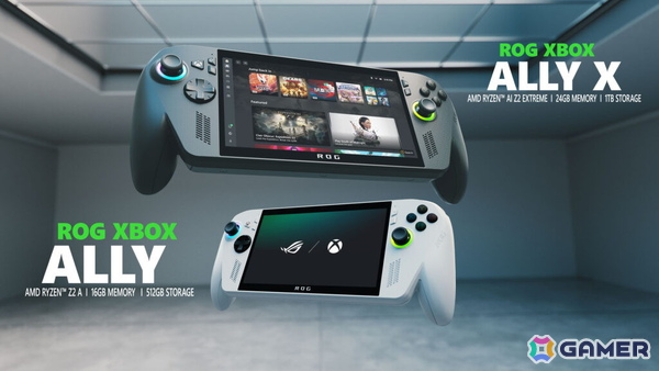 XboxとROGブランドのコラボによる携帯型ゲーム機「ROG Xbox Ally」シリーズが2025年ホリデーシーズンに発売！Windows搭載でSteamタイトルもプレイ可能の画像1